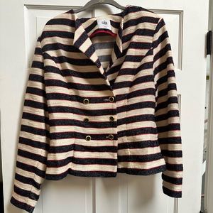 CABi double breasted blazer with button detail